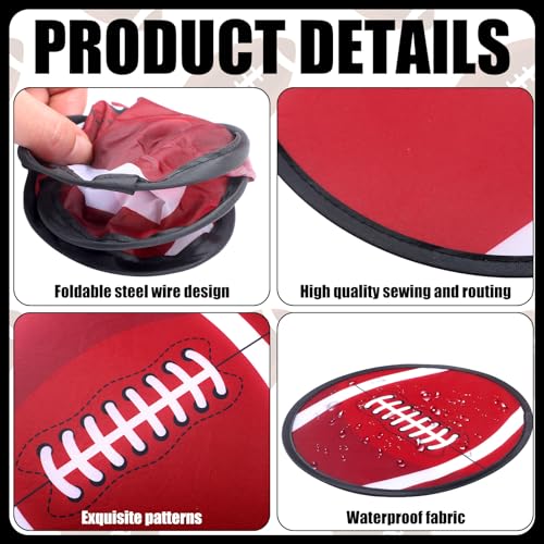 Kids Flying Disc Fans Set - 24 Portable Sports Fans with Bag, 9.84 Inch