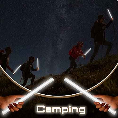 Lewtemi 5 Pcs Large Glow Sticks, 14 Inch Jumbo Light up Sticks Holiday Colorful Sticks Emergency Glow in The Dark Party Supplies for Camping, Halloween, New Year