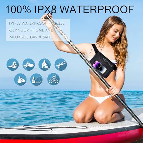 Waterproof Fanny Pack with Phone Case for Swimming Beach Boating Dry Bag