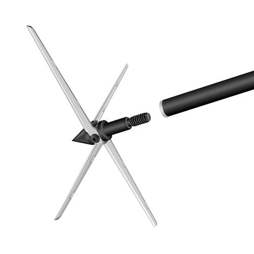 DEEPOWER 30" Hunting Carbon Arrows with 6 Pack 125gr Turkey Hunting Broadheads & Lighted Nocks for Compound Bow and Recurve Bow 350 Spine
