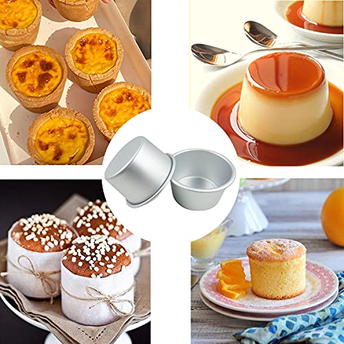 3.4 Inch Aluminium Popover Pan Set - Jumbo Muffin & Pudding Mold, Non-Toxic, Reusable