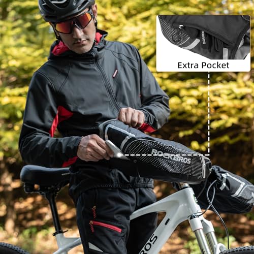 Winter Bike Handlebar Mittens for Cold Weather Cycling - MTB & Commuter