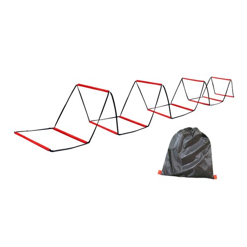 Colaxi Agility Ladder Football Footwork Ladder Workout Flexible Multipurpose Home Gym Folding Agility Training Equipment 42 Cmx42 cm, 12 Grids with Bag