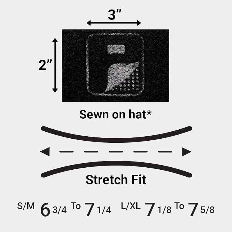Pull Patch Tactical Flexfit Delta Hat - Seamless, Water-Resistant Curved Bill, Black 7 1/8-7 5/8