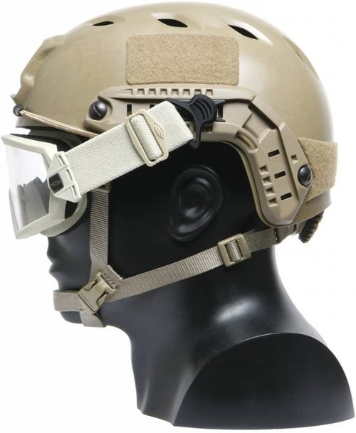 WarmHeartting Tactical Helmet Side Rails Swivel Goggle Clip for 36MM Wide Goggle Straps Airsoft Helmet Accessories for ARC Rail Equipped ACH/MICH/Fast Helmet