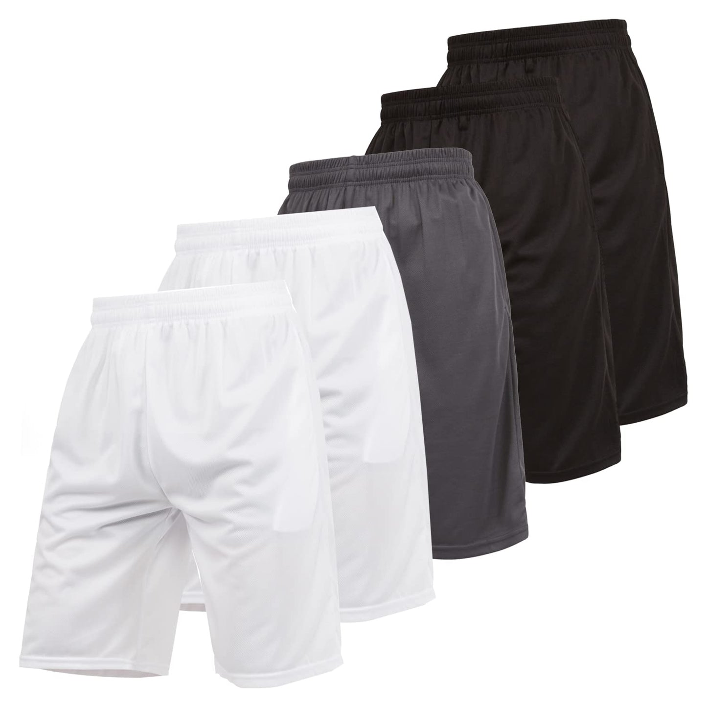 Ultra Performance 5 Pack Mens Shorts, Athletic Gym Shorts Workout Basketball Shorts for Men, X-Large