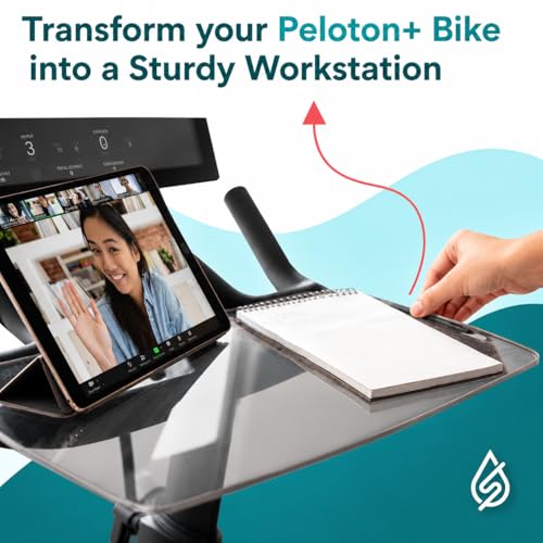 Peloton Bike+ Laptop & Phone Desk Tray - Adjustable, Tool-Free Mount