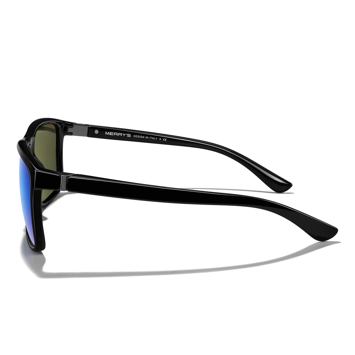 MERRY'S Rectangular Polarized Sports Sunglasses for Men Women Cycling Driving Fishing UV400 Protection S8225