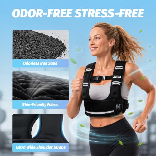 Weighted Vest for Women Men 4-10LB Adjustable Training Vest Ergonomic Fit