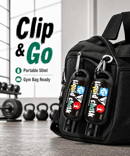 Liquid Hand Gym Chalk 2*1.69OZ - Quick-Drying, Mess-Free Grip Enhancer