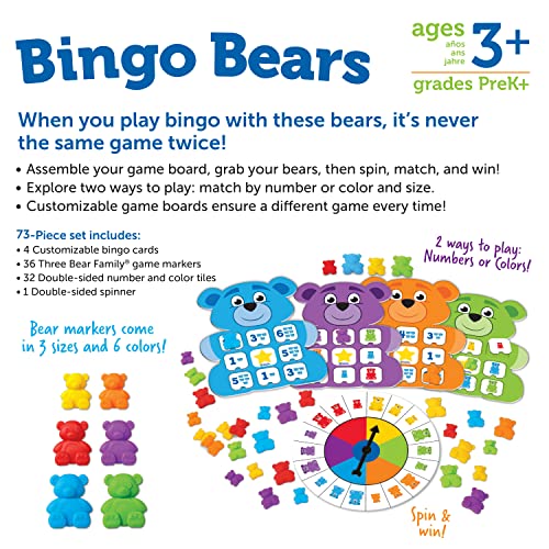 Educational Bingo Game Set for Preschool Learning & Skills Development