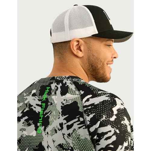 HUK Men's Kc Scott Patterned Pursuit Hoodie, Hooded Fishing Shirt