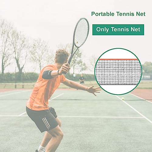 Ragyzity Badminton Pickleball Net, Polyester Badminton Net Replacement, Kids Adult Volleyball Training Net for Tennis, Volleyball, Only Tennis Net,No Include Pole (5.1m)