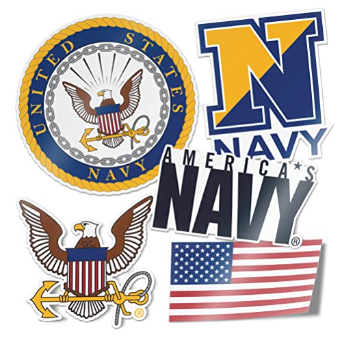 Navy Emblem Sticker Decal - Desert Cactus Officially Licensed Vinyl