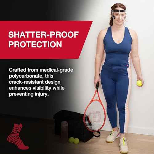 MUELLER Sports Medicine Face Mask for Men & Women, Adjustable Clear Face Guard, Nose & Cheek Protection for Basketball & Cosmetic Procedures, Shatterproof with Foam Padding, One Size