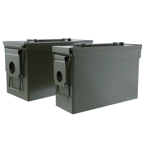 30+50 Ammo Can Waterproof Metal –Army Green Ammo Box Steel –for Shotgun Rifle Nerf Ammunition Suit 2pcs for Men,Gift Boxes for Dad Husband