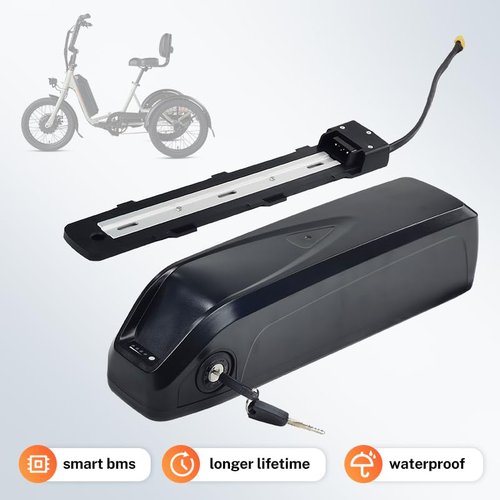 ShunTongDa 48V 14Ah 15Ah Lithium ion Ebike Battery 48 Volt Fit for RAD Power E Bike Battery Rad External Hailong Electric Bike Batteries Pack with Charger (15, Amps)