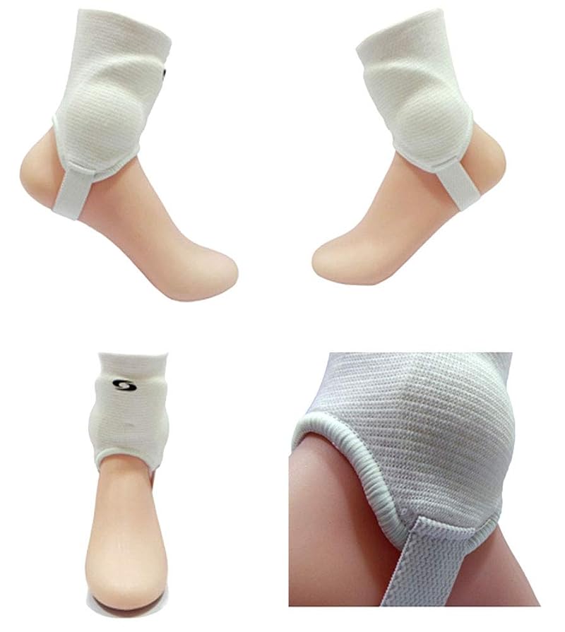 Ankle Guards Pair - Dual-Sided Protective Pads for Soccer Football (White)