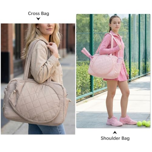 Tennis Bag for Women with Racket Compartments & Travel Organization