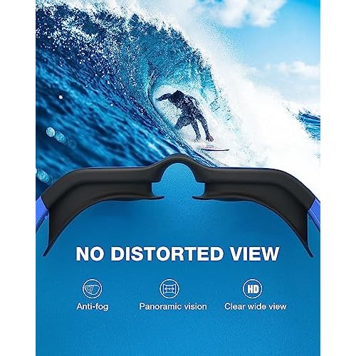 ZIONOR G1 Polarized Swimming Goggles for Unisex Adult Women Anti Fog 100% Anti UV Diving Goggles
