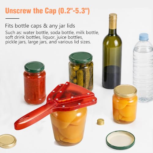 Jar Opener for Weak Hands & Seniors - Red Variation of This Listing