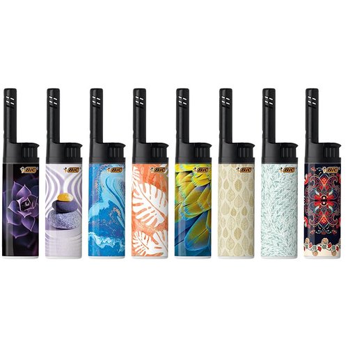 BIC EZ Reach Lighters, Extended Wand, Home Decor Designs, 6-Pack