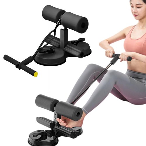 rujjftsy Ab Training Auxiliary Device, Multi-Functional Adjustable Ab Trainer with Double Suction Cups, Sit-Up Stand Trainer Ab Machine for Home Gym Core Strengthening and Belly Workout