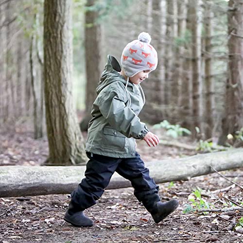 JAN & JUL Cozy-Dry Rain & Snow Pants for Toddlers 3T Fleece-Lined Black