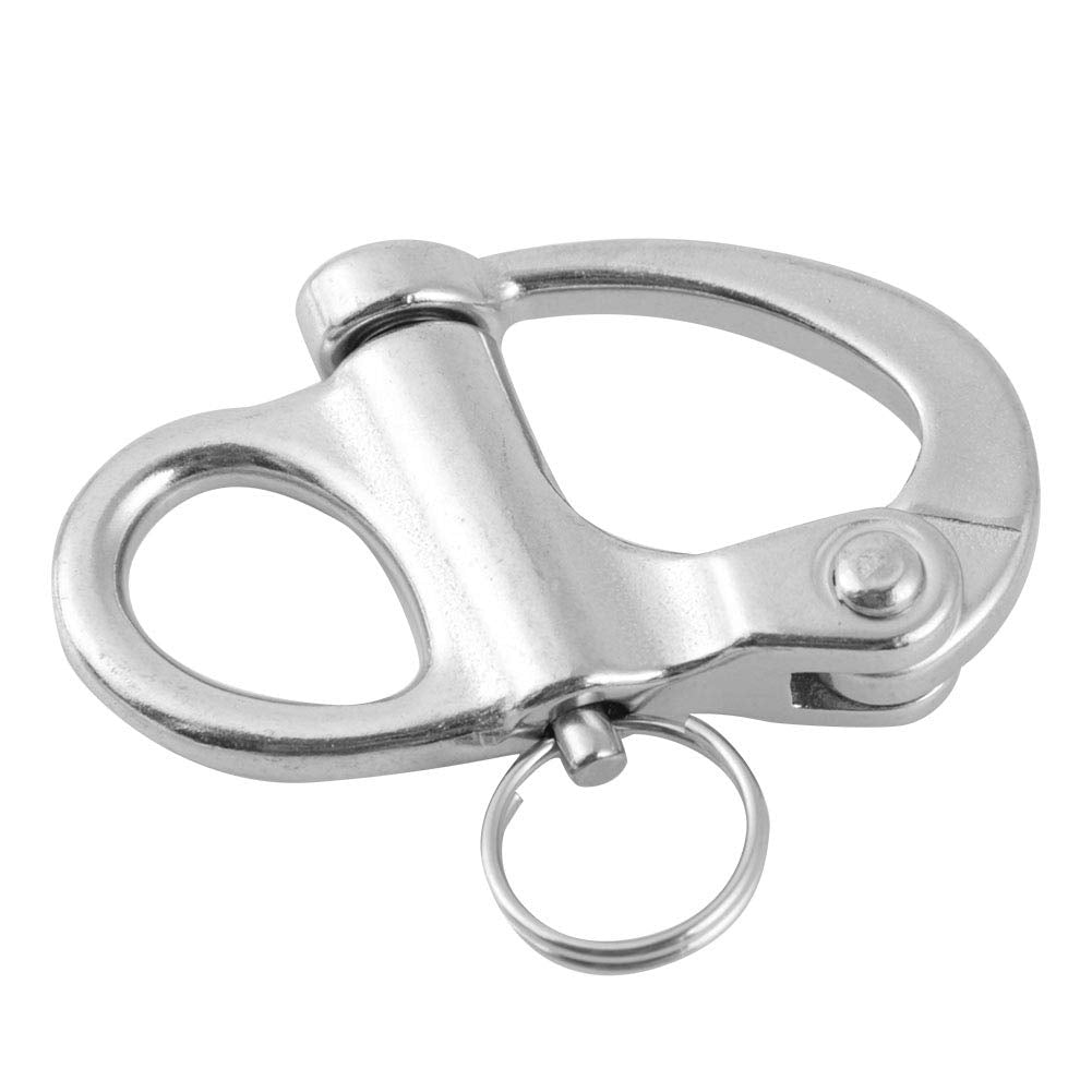 12 * 52mm Fixed Snap Shackle Quick Release with Round for Marine and Boat