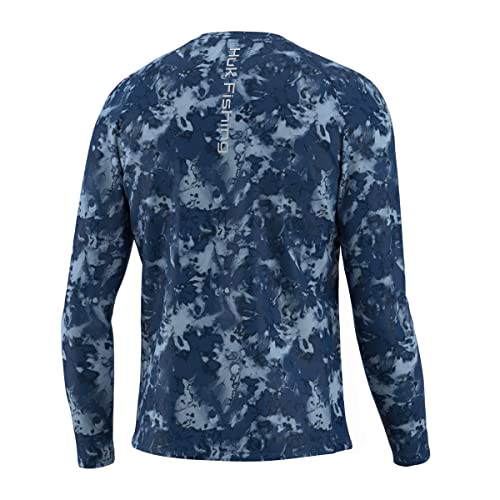 Men's Vented Long Sleeve Fishing Shirt with UPF 50 Sun Protection - Fin Flats Set Sail Large