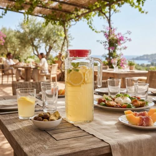 UN Krug 1.2L Glass Pitcher - Durable & Elegant Drinkware