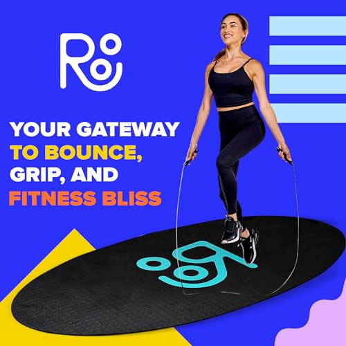 X-Large Non-Slip Jump Rope Mat 71x36 Inches for Indoor & Outdoor Workouts