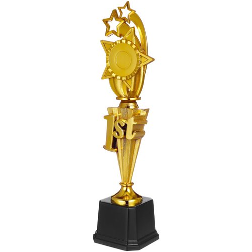NOLITOY 14 Inch Star-Shaped Trophy for Boy Girl, 1st Place Trophy First Place Award for Soccer Competitions, Celebrations and School Events