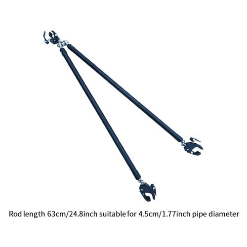 Aymzbd Bike Trailer Connector Bike Trailer Hitch Hardware Equipment Portable Bicycle Trailer Rod, for Outdoor Activities Road Bike, Without Extension