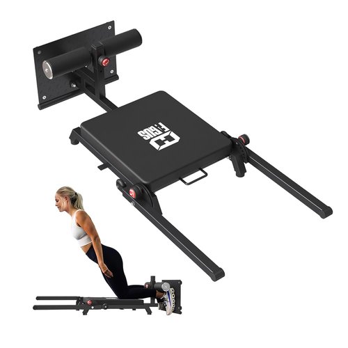FAGUS H Pro Adjustable Nordic Bench - 8-Level Hamstring Curl & Glute Machine with Wheels, Vertical Storage Home Gym Equipment
