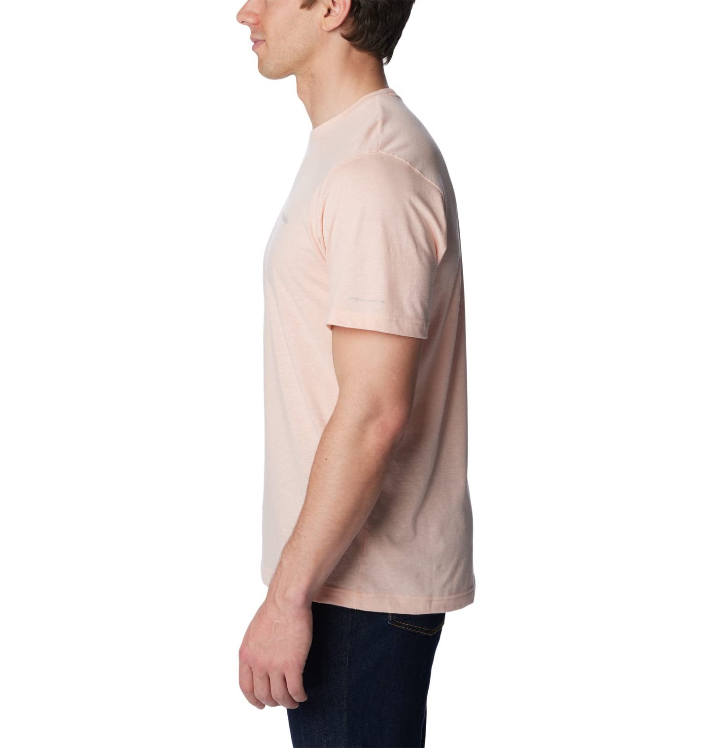 Columbia Men's Thistletown Hills Short Sleeve, Peach Blossom Heather, 3X Big