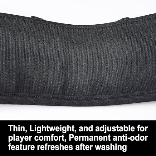 EALER Hockey Neck Guard Collar, Hockey Core Neck Protect Guard Bib Cut Resistant
