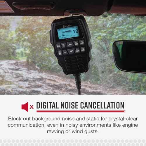 Cobra 75 All Road CB Radio Wireless Microphone with Bluetooth Connectivity - AM/FM, Waterproof, Pack of 1