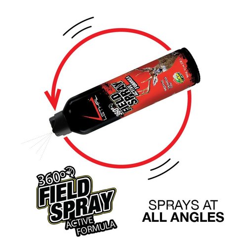 LETHAL 360-Degree Field Spray Active Formula with Human Scent Eliminating Agent for Hunting Clothes, Gear, and Equipment, Unscented, 10 Ounce Spray Bottle, Set of 3