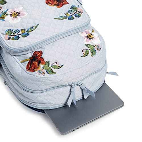 Vera Bradley Women's Denim Campus Backpack, Sea Air Floral, One Size