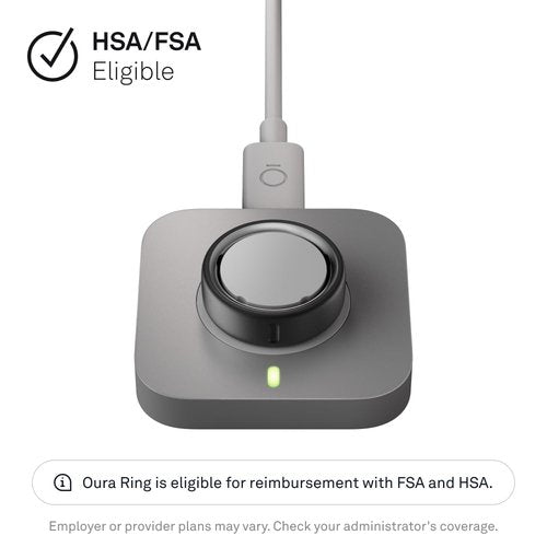 Oura Ring 4 Charger - Size 10 - Charging Dock and USB-C Cable - Charges Oura Ring 4 up to 8 Days