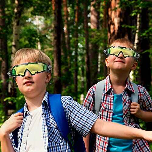 LEIFIDE 2 Pair Night Vision Goggles Night Mission Light up Goggles Kids Camping Gear Gadgets for Kids Hunting Gear for Boys Girls Role Play Costume Party Gift