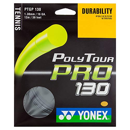 Tennis String Set - Poly Tour Pro 130 16 Gauge Graphite for Racquet