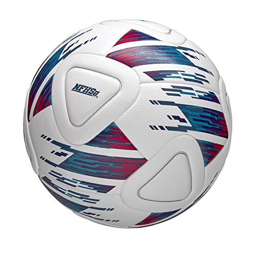 WILSON NCAA Veza Match Soccer Ball - Size 5, White/Blue/Purple