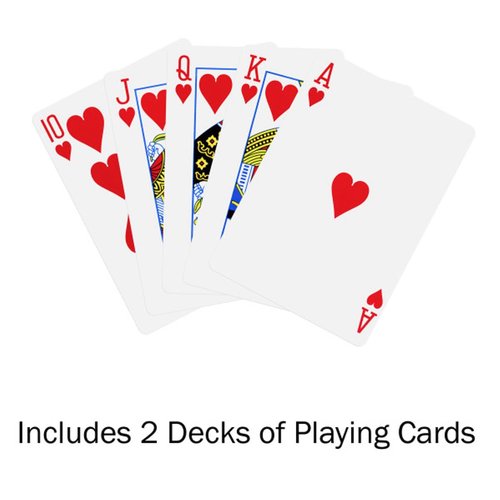 Poker Table Topper - Foldable Texas Hold 'Em Set with Carry Case, 300 Poker Chips, 2 Decks of Cards, and Dealer and Blind Buttons by Trademark Poker