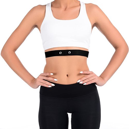 Rich Green Valley Heart Rate Monitor Chest Strap Replacement Belt Compatible with Polar H10 H9 H1 Wahoo Tickr Garmin HRM 1-Pack Black Standard