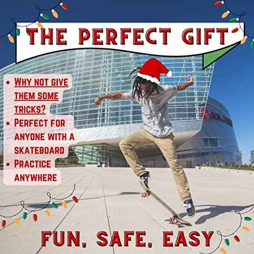 SkaterTrainers- Skateboard Tricks Fast No Experience Needed- Fun, Safe, and Easy- Ollies, Kickflips and More- All Ages- Accessories Make Great Stocking Stuffers Gifts for Teen Boys and Girls