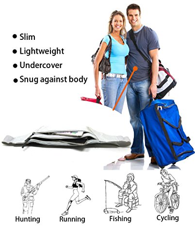 Naoki Waterproof Sports Waist Pack Bag with Silver Gray Variation