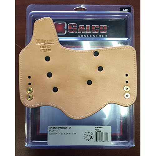 GALCO, Kingtuk Deluxe Inside The Waistband Holster for Glock 17, 19, 22, 23, 26, 27, 31, 32, 33, Right Hand (Black) (KT224B)