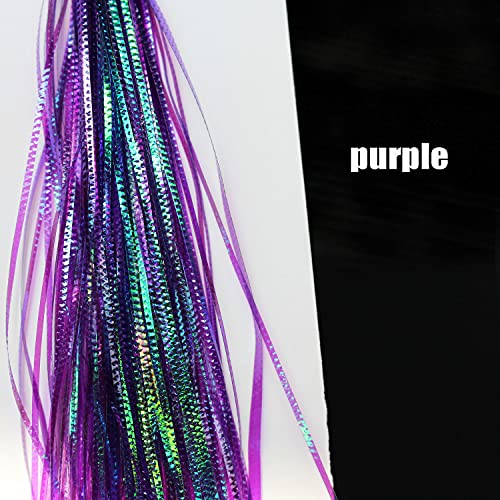 Fly Tying Flash Material Set - 5 Colors Lateral Scale Tinsel for Streamers